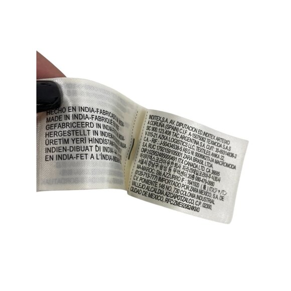 Zara Icons Womens Vest Top XS Ivory Silk Embellished Open Sheer Chiffon NWOT - Picture 4 of 11